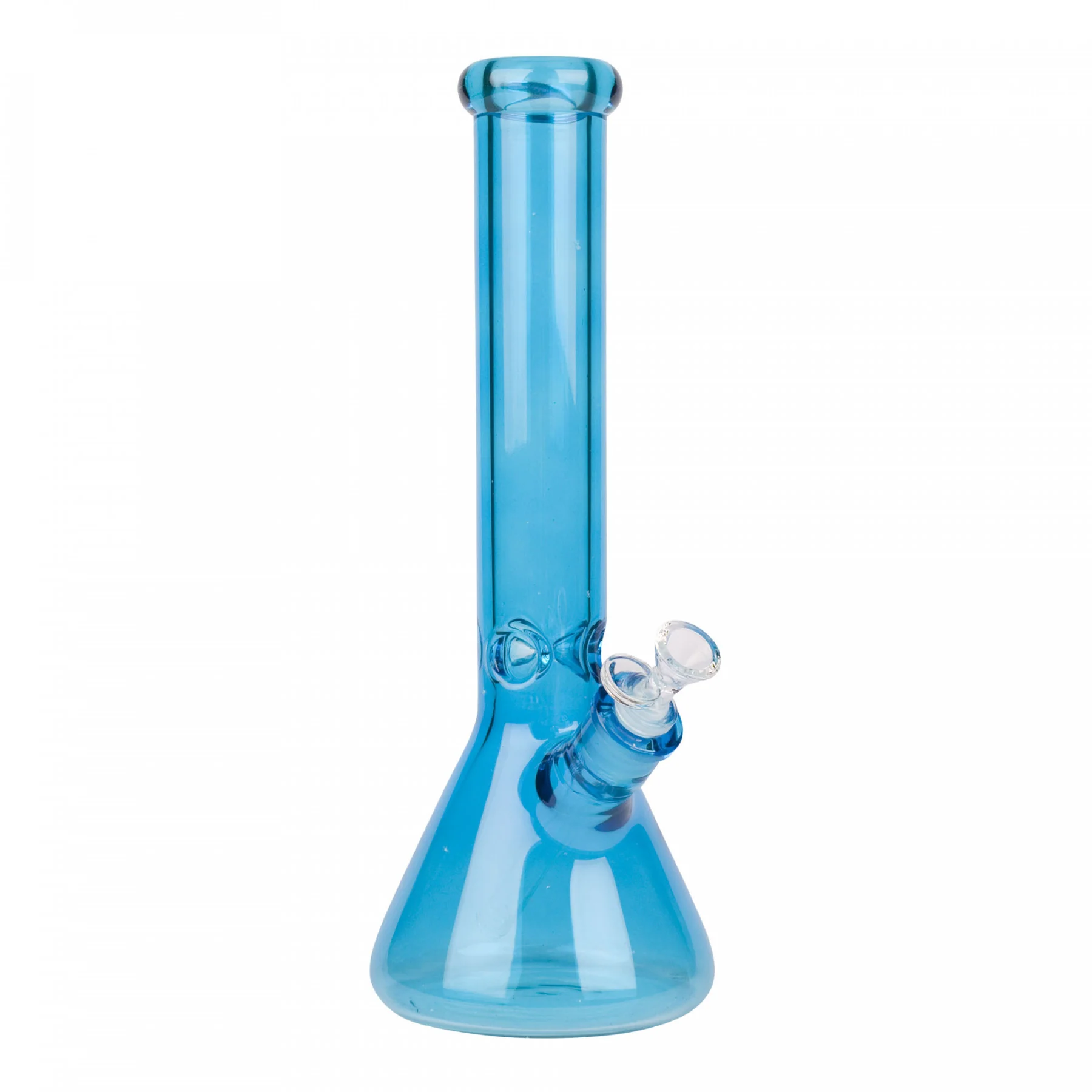 No Logo 12" Tall Day Glow Beaker Bong W/Ice Pinch - Image 4