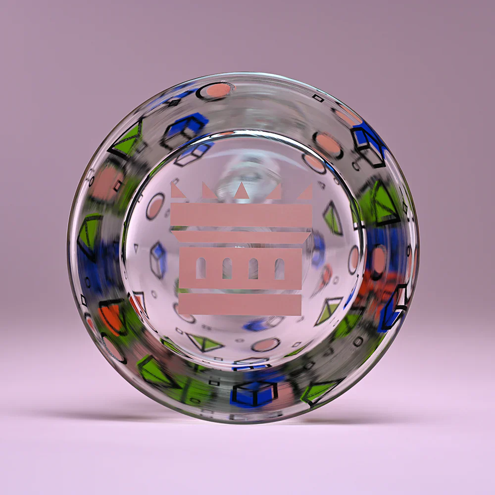 Castle Glassworks 18" Shapes Beaker - Image 4