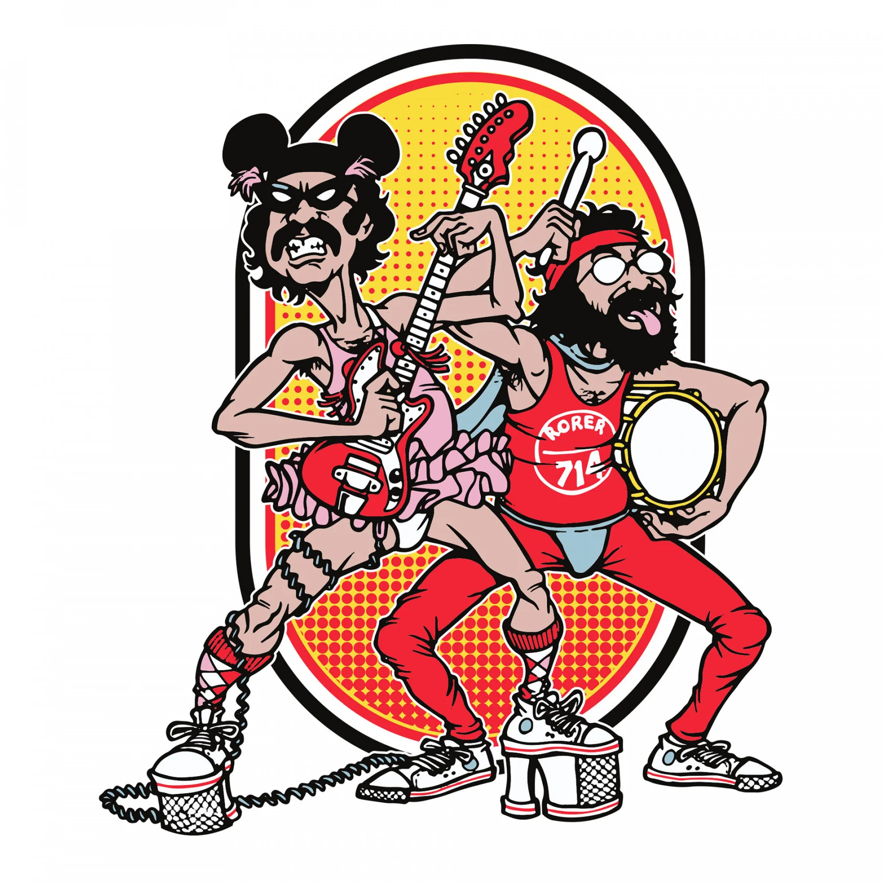 Cheech & Chong Artwork Beaker Bongs - Image 4