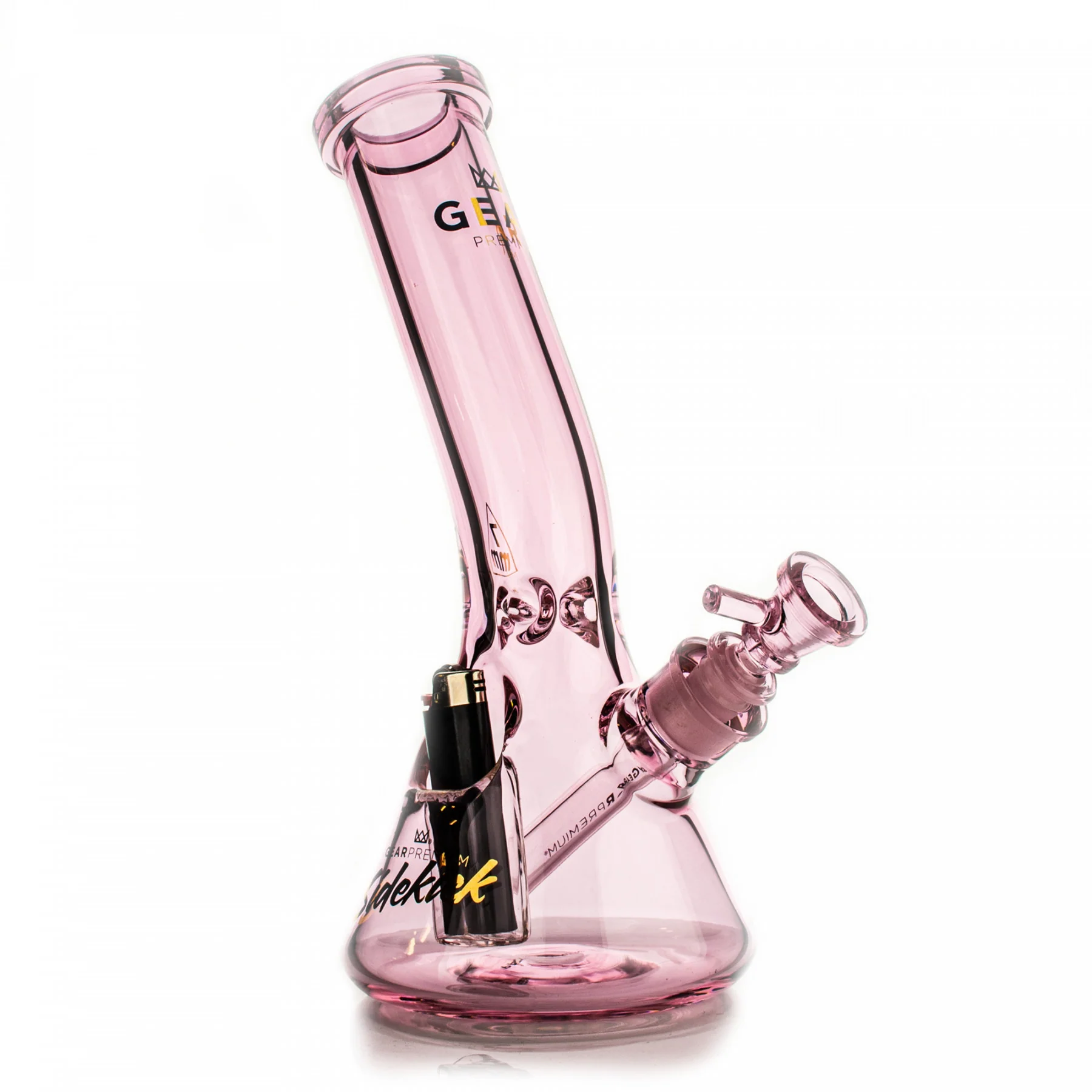 GEAR Premium Sidekick 12" Laid Back Beaker Bong W/ Lighter Holster - Image 9