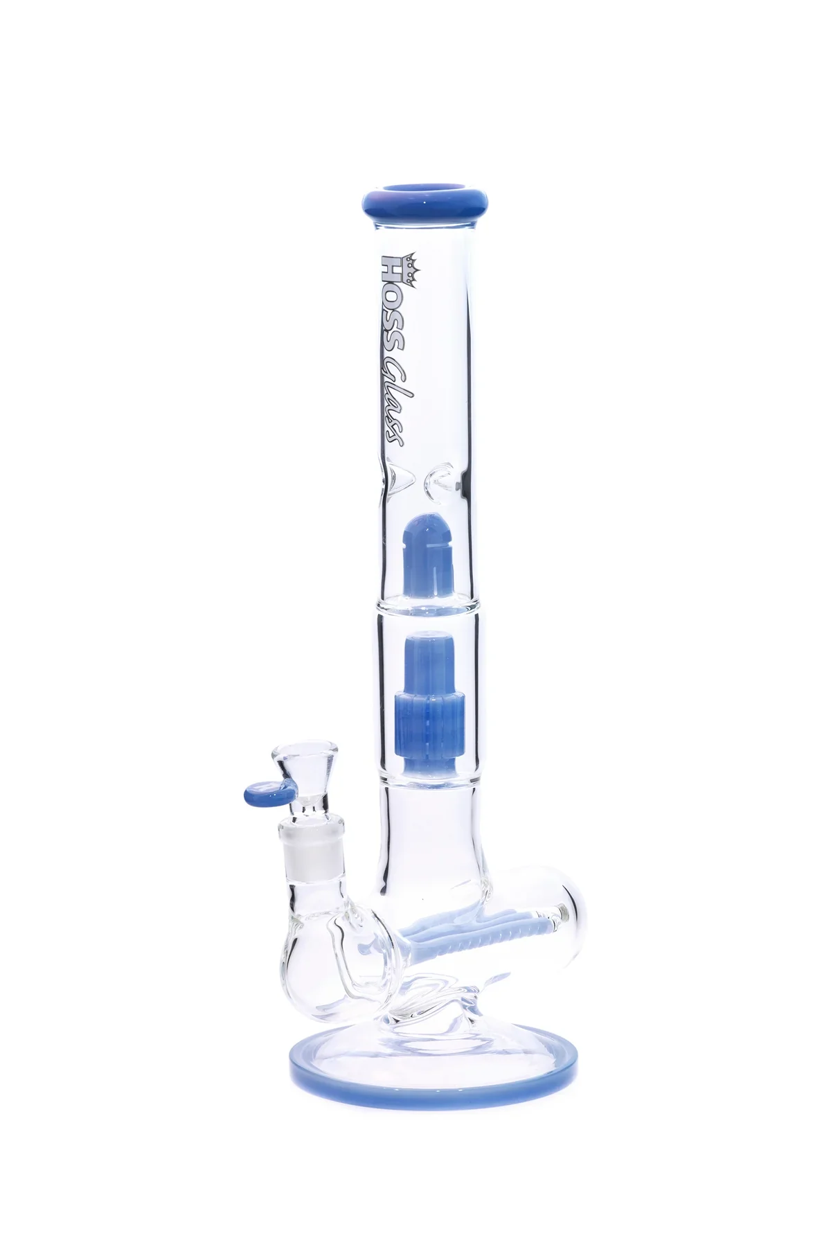 Hoss 16" Tall Triple Inline to Grid Perc Bong - Image 11