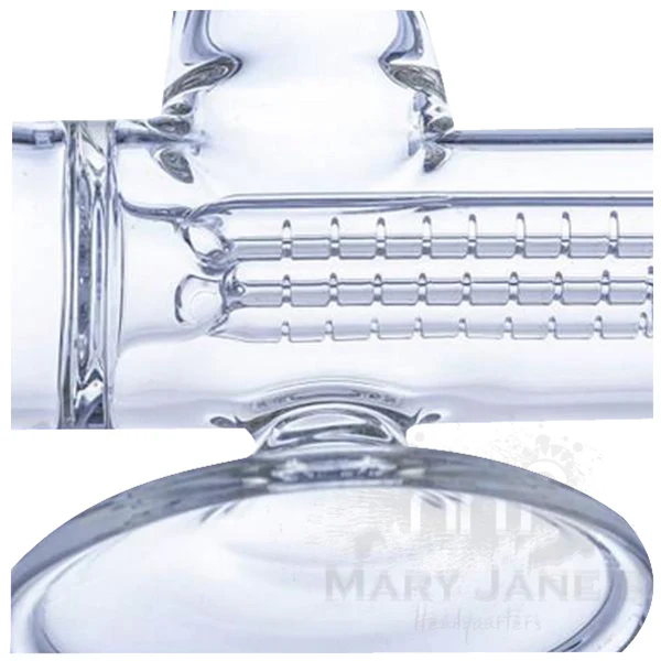 Hoss 16" Tall Triple Inline to Grid Perc Bong - Image 3