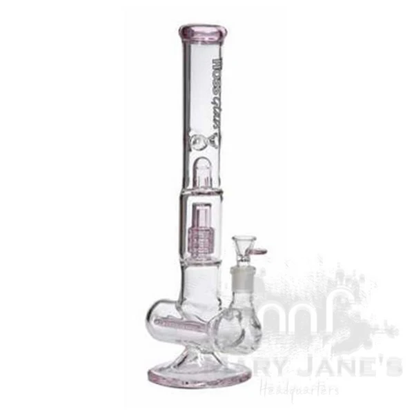 Hoss 16" Tall Triple Inline to Grid Perc Bong - Image 5