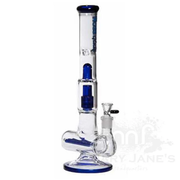 Hoss 16" Tall Triple Inline to Grid Perc Bong - Image 6