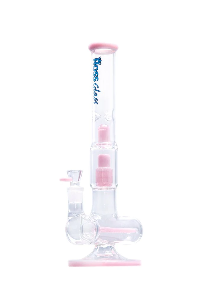 Hoss 16" Tall Triple Inline to Grid Perc Bong - Image 8