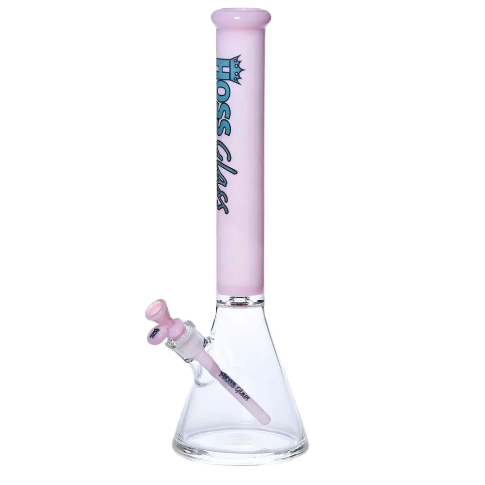 Hoss Glass 18" 7mm Thick Beaker w/ Colored Top - Image 4