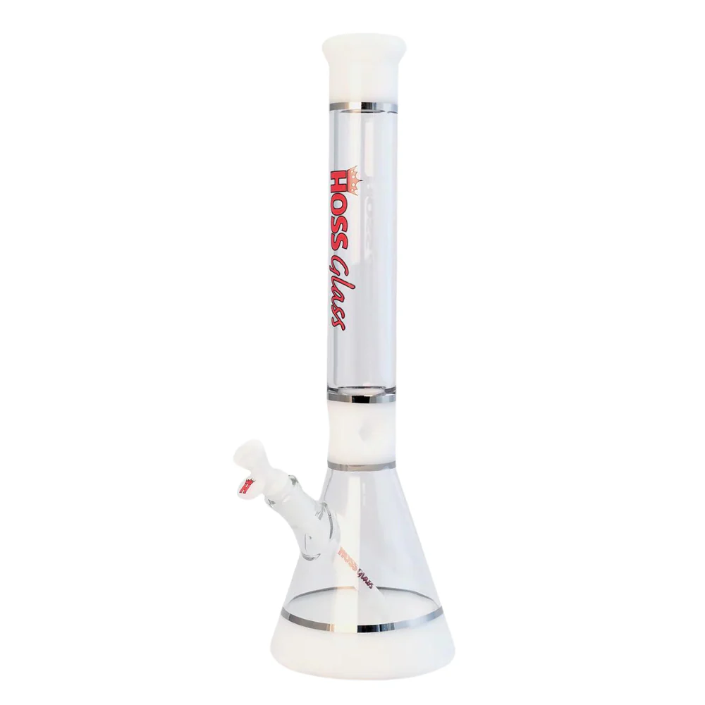 Hoss Glass 18" Tri-Section Platinum Banded Beaker - Image 5