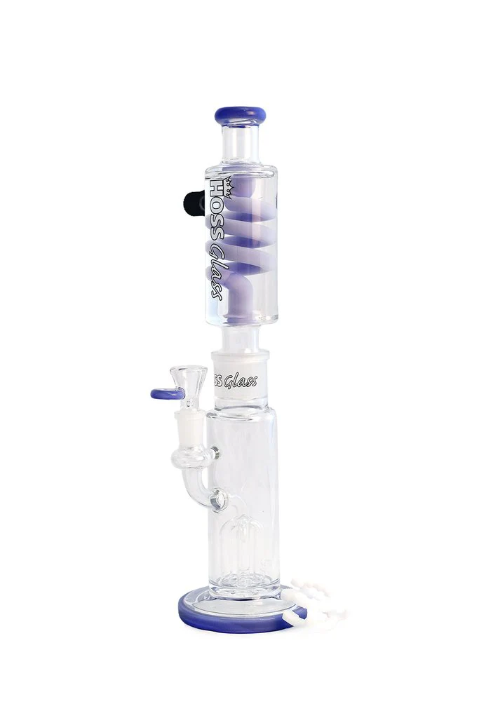 Hoss Glass Build-a-Bong Multi Arm Base with Small Coil Top - Image 3