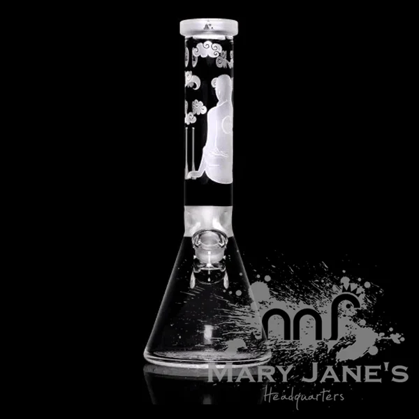 Milkyway Glass 14" Tall 9mm  Glass Midnight Beaker Bong - Image 3