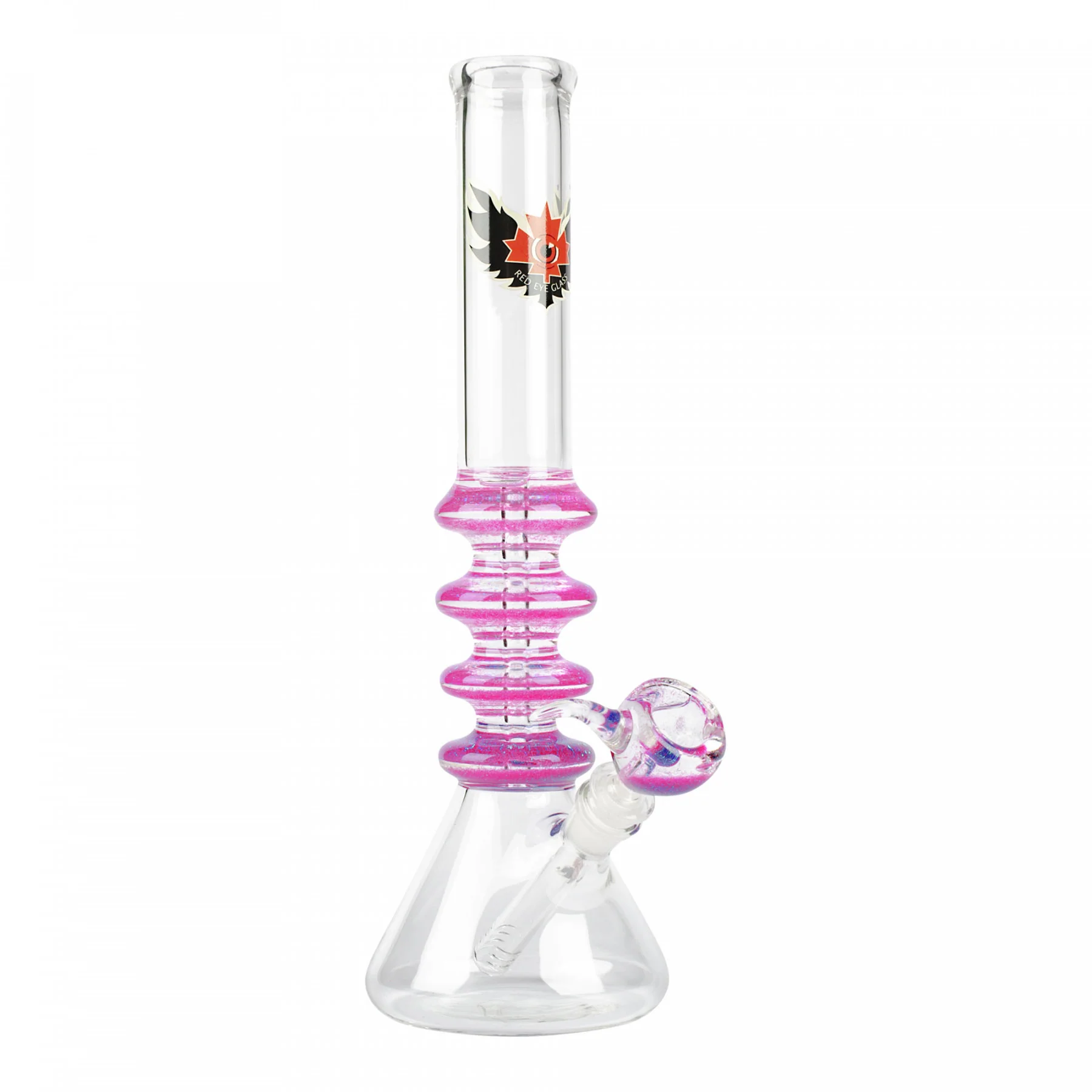 Red Eye Glass 14" Sparkle Liquid Bong - Image 5