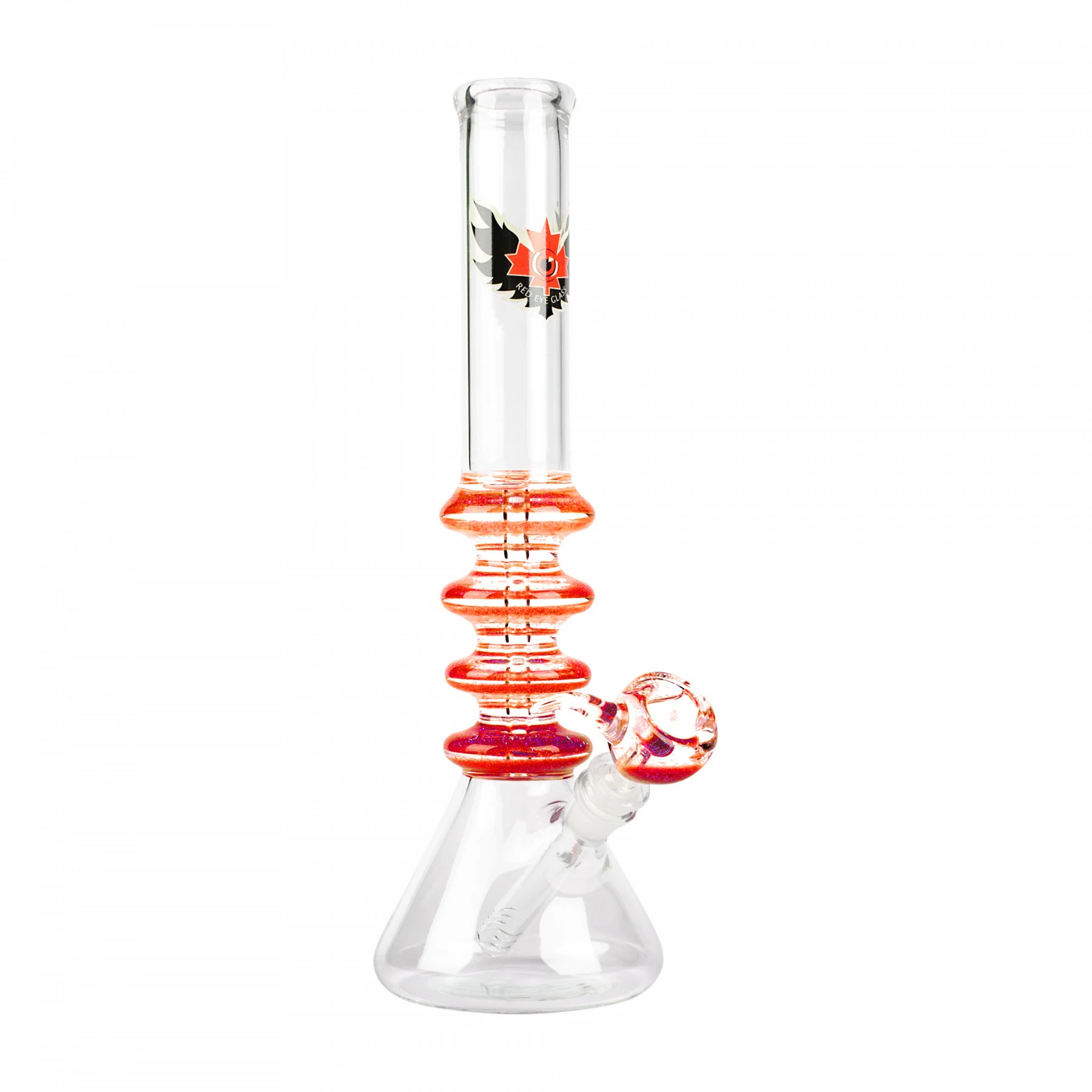 Red Eye Glass 14" Sparkle Liquid Bong - Image 6