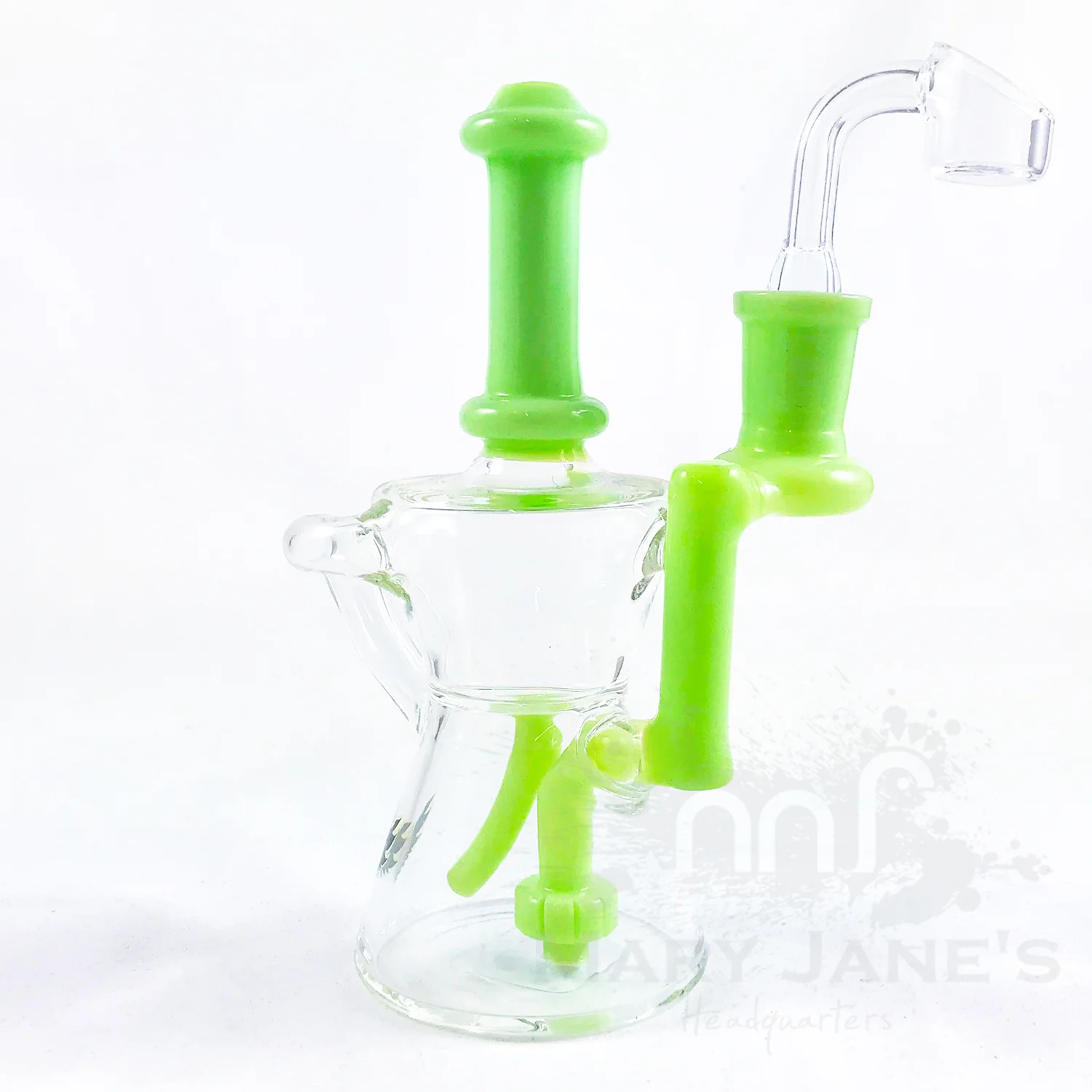 Red Eye Glass 6.5" Tall Knight Recycler Dab Rig - Image 4