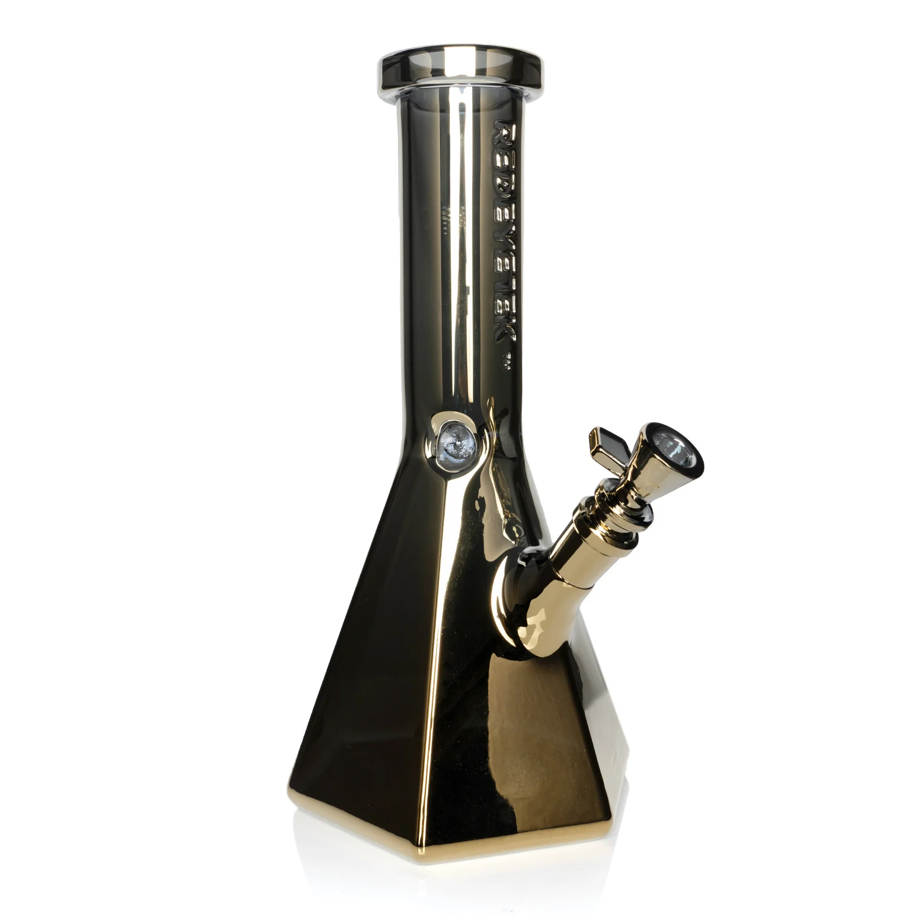 Red Eye Tek 12" Terminator Finish Hex Base Beaker Tube Bong - Image 6