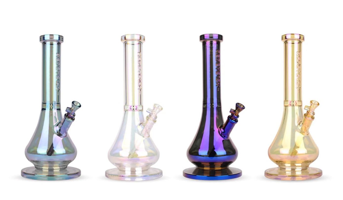 Red Eye Tek 15" Tall Metallic Terminator Finish Beaker bong - Image 4