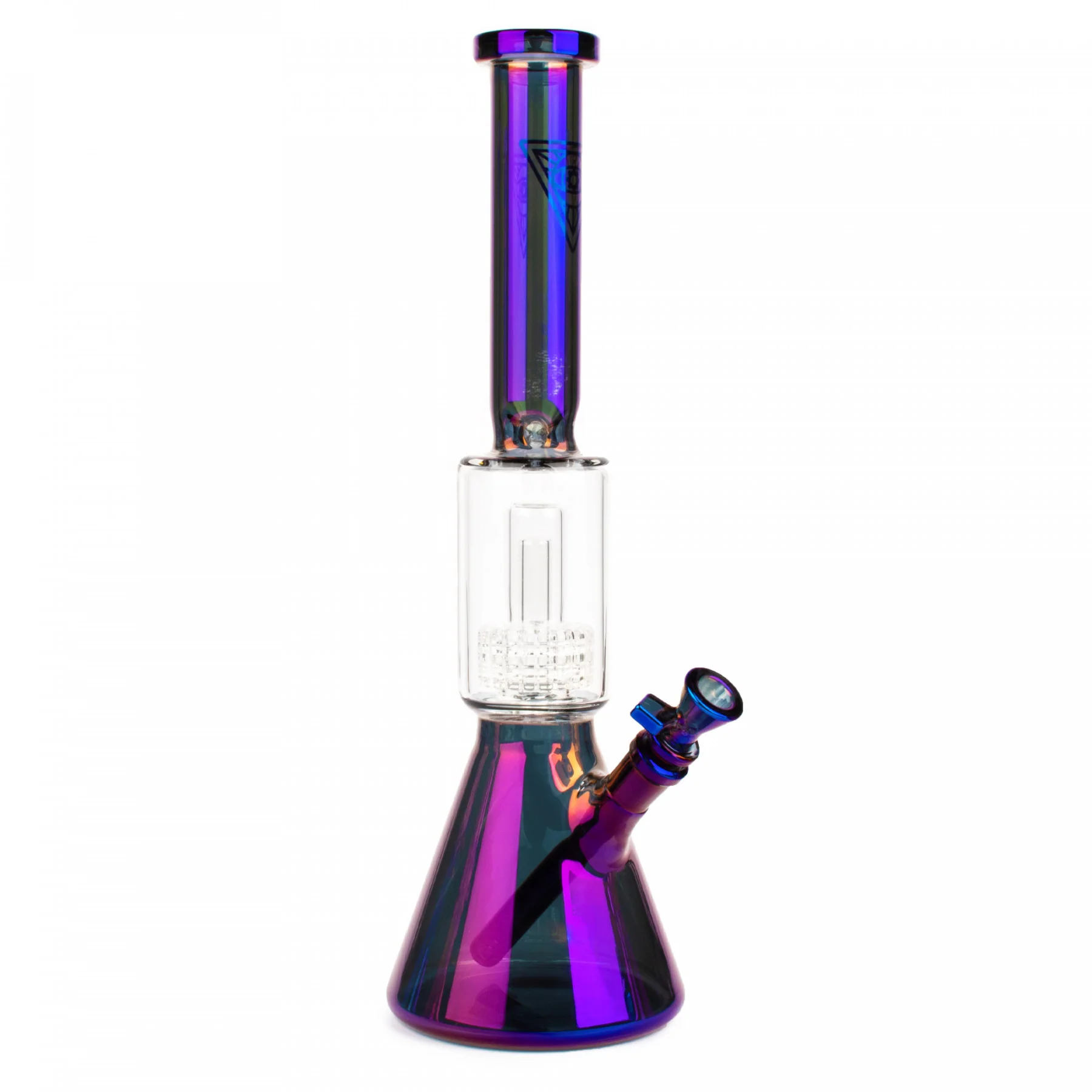 Red Eye Tek 16" Terminator Finish Dual Chamber Beaker Bong - Image 3