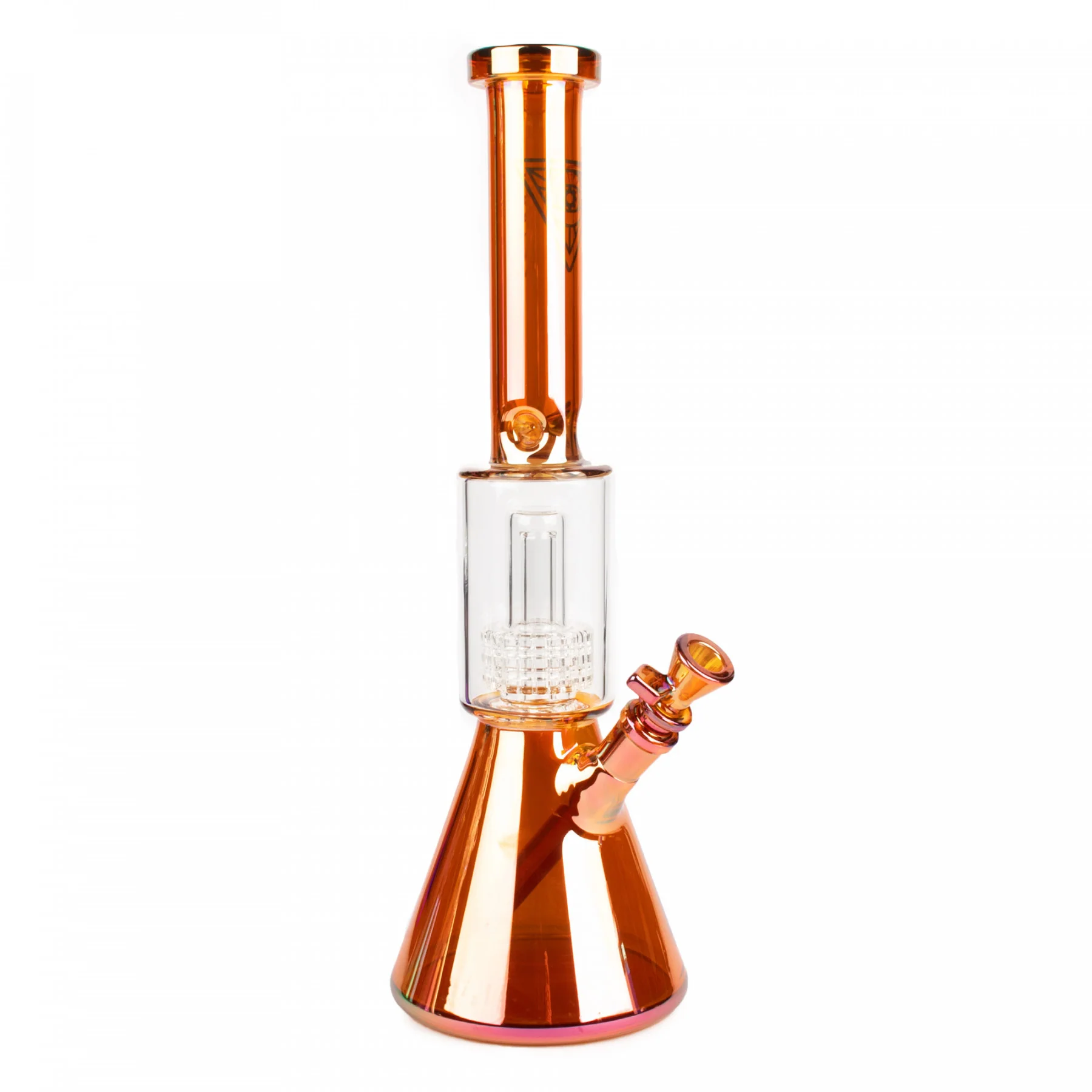 Red Eye Tek 16" Terminator Finish Dual Chamber Beaker Bong - Image 4
